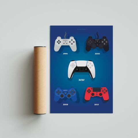 Playstation Poster Tablo 30 x 42cm - Çerçevesiz Poster