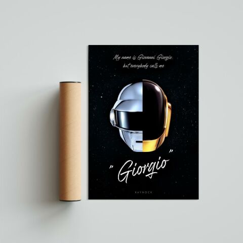 Daft Punk Giorgio 50 x 70cm - Çerçevesiz Poster